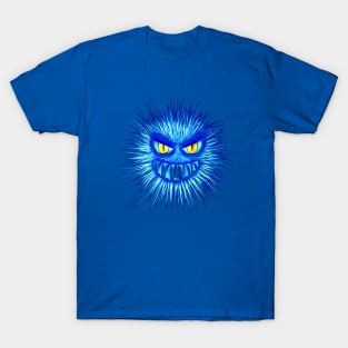 scary blue monster face T-Shirt